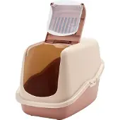 Savic Katzentoilette Nestor champagner-rose/terrakotta