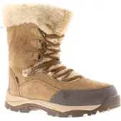 Hi-tec Damen Winter-Schneeschuhe, Schnürer, Braun/Beige für Outdoor-Aktivitäten