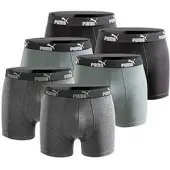 Puma Herren Boxershorts 6er Pack green black - XXL