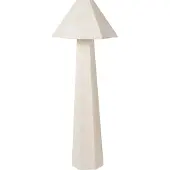 Beliani Stehlampe hellbeige Stoffschirm Sockel Käfig Lampenschirm Schlafzimmer Wohnzimmer modern