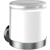Emco round Sensor-Seifenspender, satiniertes Kristallglas, 432100103, Farbe: Chrom