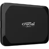 Crucial X9, 2 TB, USB Typ-C, 3.2 Gen 2 (3.1 Gen 2), 1050 MB/s, 10 Gbit/s, Schwarz