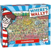 Plenty Gifts Puzzle 1000 Teile Where's Wally Jahrmarkt inkl. Poster, Ravensburger