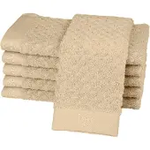 Ross Gaestehandtuecher "Harmony", beige (natur), B:30cm L:50cm, Frottier, Baumwolle, Handtücher, Gaestehandtuecher, 100 % Baumwolle, Hoch Tief Struktur, viele Farben