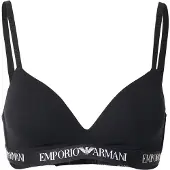 Emporio Armani für Damen. EW000442_AF13033 Gepolsterter Triangel-BH schwarz (XL), Heimtextilien, Baumwolle