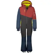 TROLLKIDS Kinder Hallingdal Schneeanzug carmin red/black/mystic blue 116