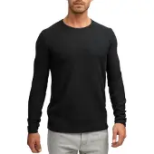 Indicode Rundhalspullover "Kristian", Herren, Gr. L, schwarz, Strick, Obermaterial: 100% Baumwolle, unifarben, regular fit normal, Rundhals, Pullover Rundhalspullover