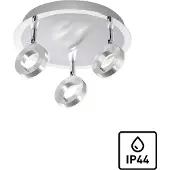 Paul Neuhaus LED-Strahler - Weiß - Acryl - Aluminium - 3-flammig - Ø 33 cm