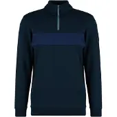 Stoic - MerinoFleece335 MMXX. Lulea II Half Zip - Merinopullover Gr XL blau
