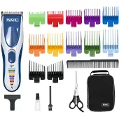 Wahl 09649-016, Blau, Silber, 1 mm, 2,5 cm, 4 cm, Wechselstrom/Batterie, 60 min