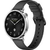 Xiaomi Smartwatch S4 41 mm – Edelstahlgehäuse, ultraleicht, über 150 Sportmodi, präzise Menstruationszyklusvorhersage, Notruffunktion, Armband aus Fluorokautschuk, Schwarz