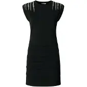 Pepe Jeans für Damen. PL9537726 Brilla schwarzes Kleid (L), Lässig, Baumwolle, Kurzarm