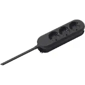 Bachmann 388.170 SMART 3xCEE7/3 schwarz Strom 1,5m CEE7/7 388170