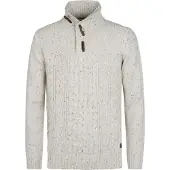 Petrol industries Kabelpullover Half Zip Hamilton Ecru - XXL