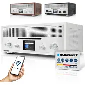 Blaupunkt Nostalgieradio Milano in Weiß, Bluetooth, CD, Radio, Holzgehäuse