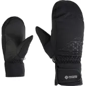 Ziener Fäustlinge "113016", Damen, Gr. 8,5, schwarz, Polyester, Handschuhe Fäustlinge