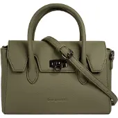 Bugatti Henkeltasche "Damen IRIA", Damen, Gr. B/H/T: 26cm x 17cm x 12cm onesize, grün (oliv), Polyurethan (PU), clean, Taschen Henkeltasche