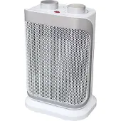Argoclima Boogie, Elektrischer Raumheizlüfter, Keramik, IP21, Drinnen, Silber, Weiß, Drehregler