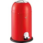 Wesco Kickmaster Junior Abfallsammler in der Farbe rot, pulverbeschichtetes Stah