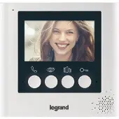 Legrand , Video-Innenstelle mit 4,3 Zoll Monitor zur Erweiterung des 4,3 Zoll Vid
