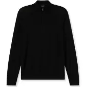 Olymp Troyer "Casual Strick", Herren, Gr. 4XL, schwarz, 100% Schurwolle, Pullover Troyer