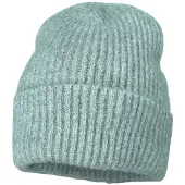 CAPO Strickmütze , Damen, grün (water), Strick, Materialmix, unifarben, Mützen Strickmütze, Dezente Melange-Töne, Grobstrick