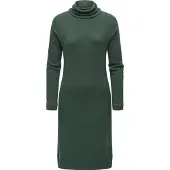 Ragwear Jerseykleid "Jerseykleid Peona", Damen, Gr. S, N-Gr, grün (pine grün), Obermaterial: 75% Viskose CV. 22% Polyester PES. 3% Elasthan EL., Kleider Jerseykleid