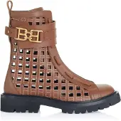 Bally Damen Stiefeletten mit Cut-Out-Design und goldfarbenem Logo-Verschluss