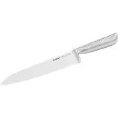 Tefal Kochmesser "Precision", silber (edelstahl), Klingenlänge 20cm, Edelstahl, Kochmesser, Kochmesser, 20 cm, 22-Klingenwinkel, Eishärtungstechnologie, Wellenmuster