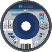 Bosch Fächerschleifscheibe X571 Best for Metal gerade 125 mm 40 Kunststoff