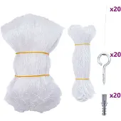vidaXL Katzennetz Transparent 4x3 m Nylon