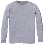 Carhartt Longsleeve Workwear Logo L/S Women Heather Grey-S
