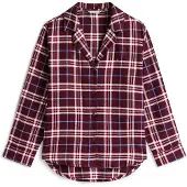 Tommy Hilfiger Ls Flannel Shirt Pj Set Tartan Reiker Burgundy Größe: XS | Nachtwäsche Outlet | Damen | Braun