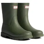 Hunter Boots Unisex Downpour Short Insulated Boot dark olive (DOV) 10