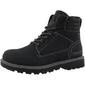 Kappa Kinderschuhe Jungen Schnürstiefel Boots Schwarz Freizeit