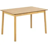 Actona Barlow, Rechteckige Form, Fester Tisch, Eiche, Furnier, Haus, 4 Bein(e)
