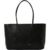 Calvin Klein Emblem Aop Embossed Tote Black Größe: OS | Tote Bags Outlet | Damen | Schwarz