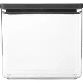 Brabantia TASTY+ XL Vorratsdose 3.5L Luftdicht Silikon Dunkelgrau Küche Behälter