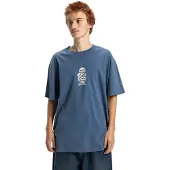 Dc-shoes T-Shirt "Laugh Stack", Herren, Gr. S, blau (schwarz denim), Obermaterial: 75% Baumwolle, 25% Baumwolle., Shirts T-Shirt