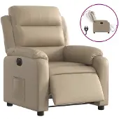 vidaXL Relaxsessel Elektrisch Cappuccino-Braun Kunstleder