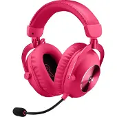 Logitech G PRO X 2 LIGHTSPEED Headset, Kabellos, Gaming, 20 - 20000 Hz, 345 g, Kopfhörer, Magenta