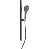 Schutte KARIBIK Stangenbrause-Set, Graphit matt, oval
