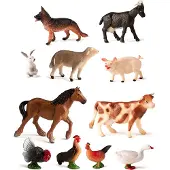 Miniland Tierfiguren Bauernhof 11 Einheiten Mehrfarbig Kinder Mehrfarbig One Size