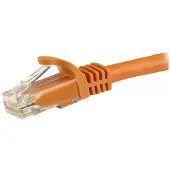 StarTech.com .com 15m Cat6 Snagless Gigabit UTP Netzwerkkabel - Cat 6 RJ45 Netzwerkkabel mit Knickschutz - Orange, 15 m, Cat6, U/UTP (UTP), RJ-45, RJ-45, Orange