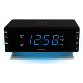 Blaupunkt CR55CHARGE, Uhr, Digital, FM, PLL, LED, Schwarz, DC / Batterie