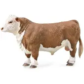 Collecta spielfigur Stier braun/weiß 13 x 8 cm