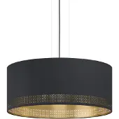Eglo Hängeleuchte Esteperra, schwarz/gold, Ø 53 cm