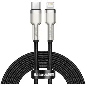 Baseus Cafule, 2 m, Lightning, USB C, Männlich, Männlich, Schwarz