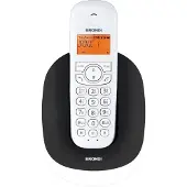Brondi Manta, DECT-Telefon, Kabelloses Mobilteil, Freisprecheinrichtung, 20 Eintragungen, Anrufer-Identifikation, Schwarz, Weiß