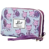 Forever Ninette Nico Wallet lila kompakte Geldbörse mit Reißverschlussfach für Alltag